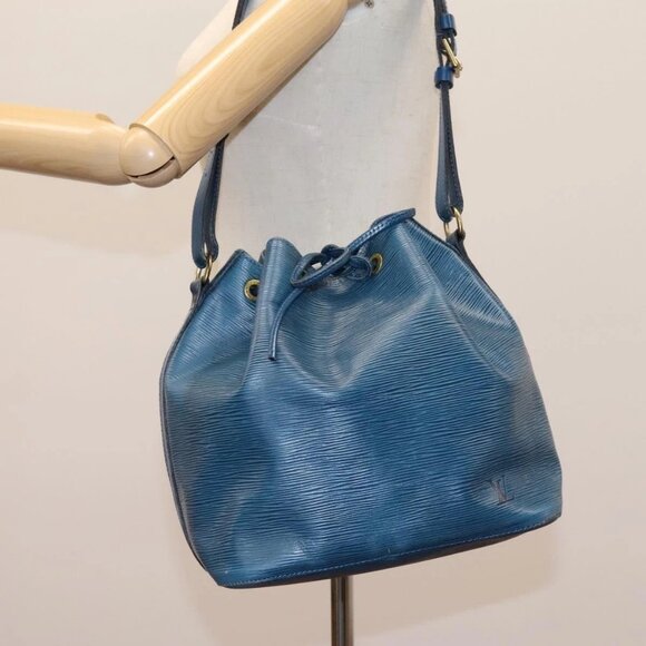 LOUIS VUITTON Epi Petit Noe Shoulder Bag Blue M44105 LV Auth 114680 - Picture 15 of 16